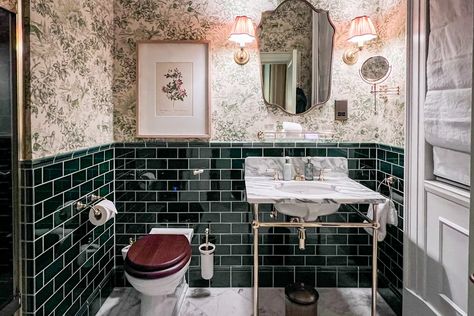 Dark Art Deco, Apartments Interior, Hotel Bathroom, Hotel Guest, City Hotel, Texas Homes, Guest Experience, Maximalism, First Place