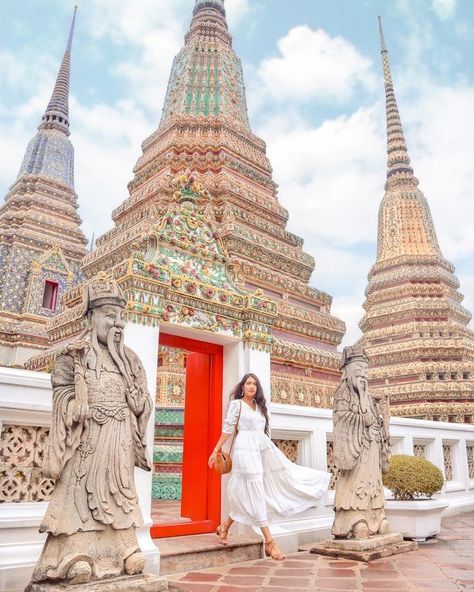 Bangkok Instagram, Bangkok Outfit, Siam Discovery, Thailand Outfit, Khao San Road, Travel Ootd, Thailand Vacation, Wat Pho, Thailand Photos