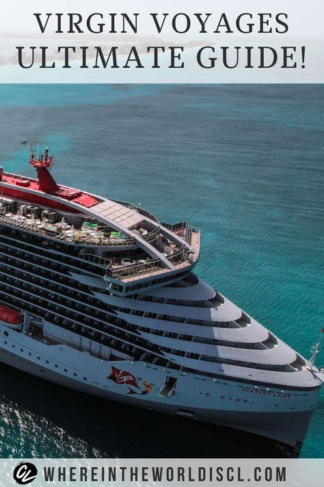 Virgin Voyages Scarlet Lady cruise at port in the Bahamas Virgin Cruises, Cruise Lines, Future Travel, Travel Life, Budget Travel, Cruises, Cruise Ship, Things To Know, Luxury Travel