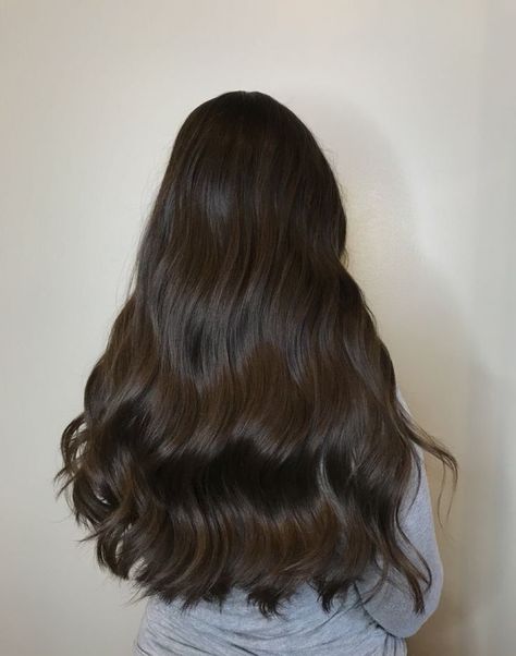 Really Dark Brown Hair, Cool Chocolate Brown Hair, Best Fall Hair Colors, Espresso Hair Color, Cool Brown Hair, Coffee Brown Hair, Pelo Cafe, Coffee Hair, Brown Hair Looks