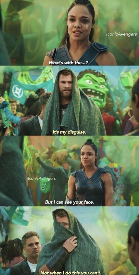 Thor Ragnarok Funny, Funny Marvel Memes, Marvel Quotes, Thor Ragnarok, Marvel Avengers Movies, Marvel Avengers Funny, Dc Memes, Avengers Memes, Marvel Films