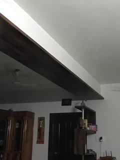 Ceiling ideas to cover this beam Living Room Support Beam, How To Cover Beams Ceiling Ideas, Beam Paneling Ideas, Cover Beam Ideas, Lvl Beam Covering Ideas, Concrete Beam Ceiling, How To Hide Beams In Ceiling, Beam Covering Ideas Living Rooms, Support Beam Cover Ideas