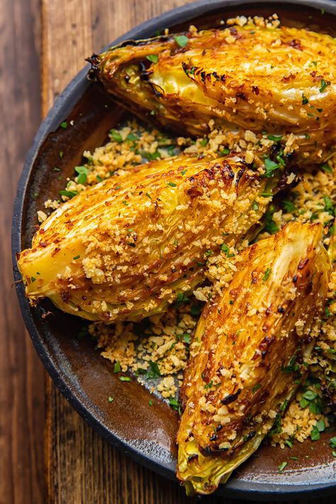 Miso Butter Roasted Cabbage Wedges Gourmet Sides, Cabbage Wedges, Roasted Cabbage Wedges, Miso Butter, Resep Salad, Roasted Cabbage, South Pasadena, Supper Club, Cabbage Recipes