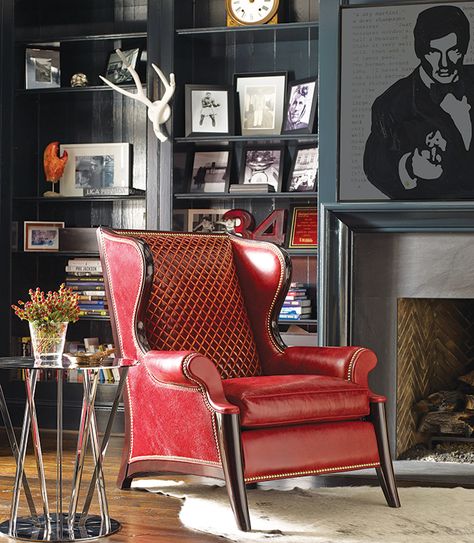 Trending: All Things Tufted and Quilted - Colorado Homes & Lifestyles Red Leather Chair, Gothic Baroque, Luxury Furniture Sofa, Deco Chairs, Luxury Furniture Design, Furniture Details Design, Chic Interior Design, Luxury Chairs, Handcrafted Furniture