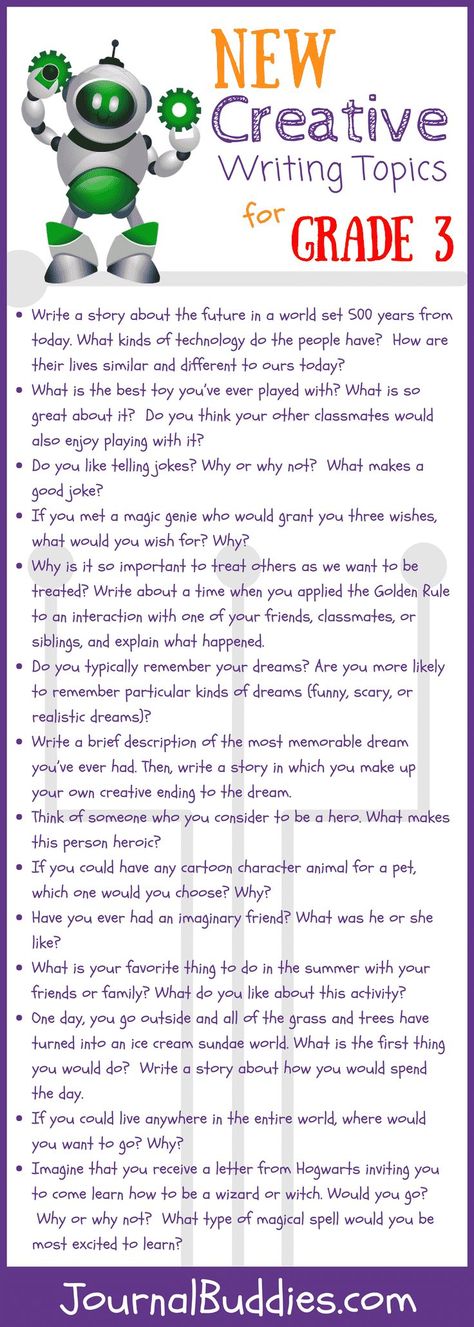 Look at this! Encourage your students to think outside the box & get comfortable with self-expression with these creative writing topics for grade 3! Essay Ideas Writing Prompts, Creative Writing Topics, Creative Writing For Kids, Creative Writing Worksheets, English Creative Writing, Essay Ideas, Journal Prompts For Kids, Third Grade Writing, 3rd Grade Writing