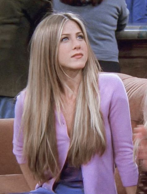 Rachel Green Hair Blonde, Jennifer Anniston Make Up, Jennifer Anniston Hair Friends, Rachel Green Aesthetic Icon, Jennifer Aniston Blonde Hair, Rachel Green Hair Long, Jennifer Anniston Hair Color, Rachel Green Long Hair, Rachel Green Hair Color