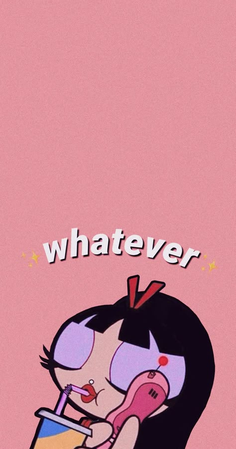 #buttercup #powerpuffgirls #lockscreen #wallpaper #pink #pinkwallpaper #aesthetic #cartoon #whatever Vintage Wallpaper Iphone, Powerpuff Girls Wallpaper, Wallpaper Retro, Vintage Cartoons, Wallpaper Disney, Iconic Wallpaper, Funny Iphone Wallpaper, Wallpaper Pastel, Mood Wallpaper