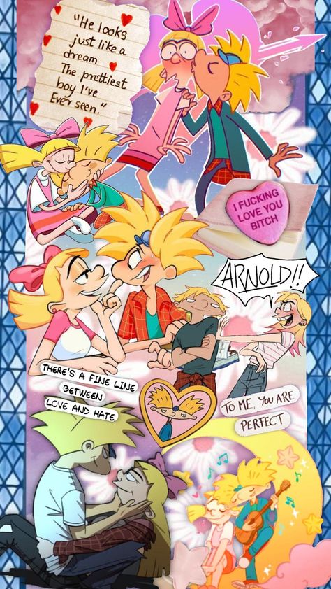 #heyarnold #helga #helgapataky #arnoldhelga Hey Arnold X Helga, Arnold And Helga Fanart, Hey Arnold And Helga, Helga And Arnold, Helga X Arnold, Arnold X Helga, Jungle Movie, Arnold Helga, Football Head