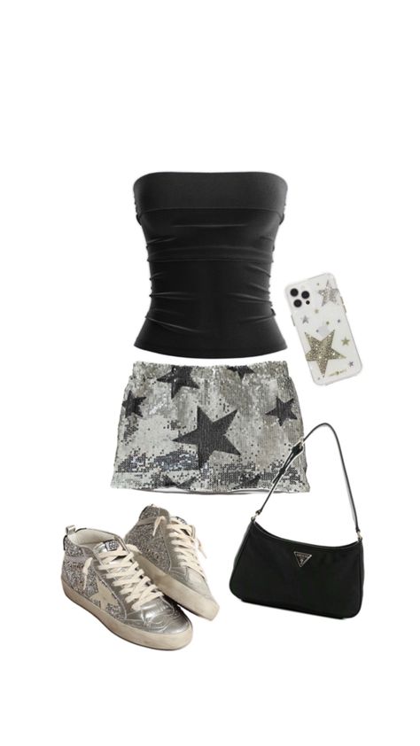 outfit inspo!! star outfit #outfitinspo #goldengoose #goingout #college #stars #starry #staroutfit #halloween #halloween costume Star Outfit, Halloween Halloween, Halloween Costume, Starry Night, Night Out, Going Out, Stars, Halloween, Outfit Inspo