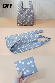 Shopping Bag Sewing, Reusable Shopping Bag Pattern, Diy Reusable Grocery Bags, Shopping Bags Diy, Grocery Bag Pattern, Shopping Bag Pattern, Bag Sewing Tutorial, Folding Shopping Bags, Foldable Shopping Bag