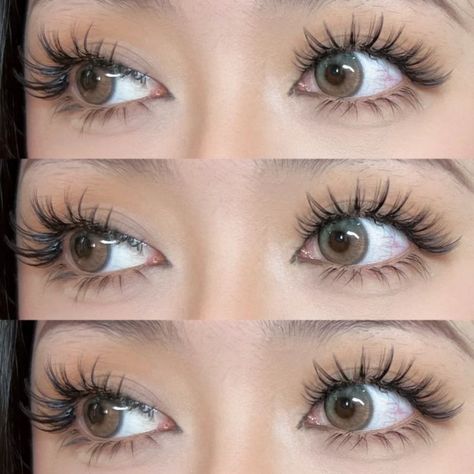 Wispy Top And Bottom Lashes, ต่อขนตา Wet Look, Minimal Eyelash Extensions, Wet Look Eyelash Extension, Lash Extensions Wet Look, Wispy Wet Lash Extensions, Manga Lashes Extensions, Wet Lashes Look Extensions, Wet Eyelash Extensions