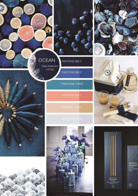 Ocean Blue/ Mood Board/ Blue indigo/color board/inspiration board/ graphic layout Royal Blue Mood Board, Ocean Moodboard, Urban Color Palette, Blue Mood Board, Brand Identity Design Logo Inspiration, Mood Board Bedroom, Ocean Color Palette, Branding Mood Board Inspiration, Colorful Website