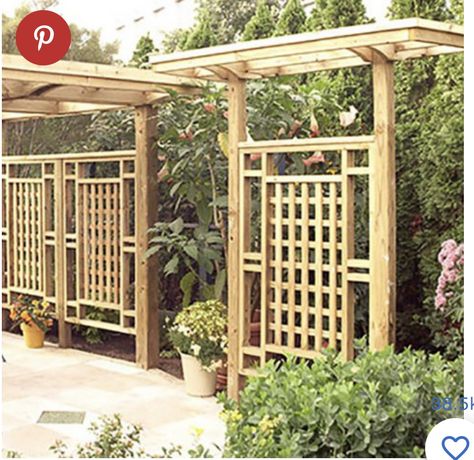 Garden Trellis Panels, Pergola Deck, Small Pergola, Trellis Fence, Wood Trellis, Deck Pictures, Wooden Trellis, Cheap Pergola, Pergola Swing