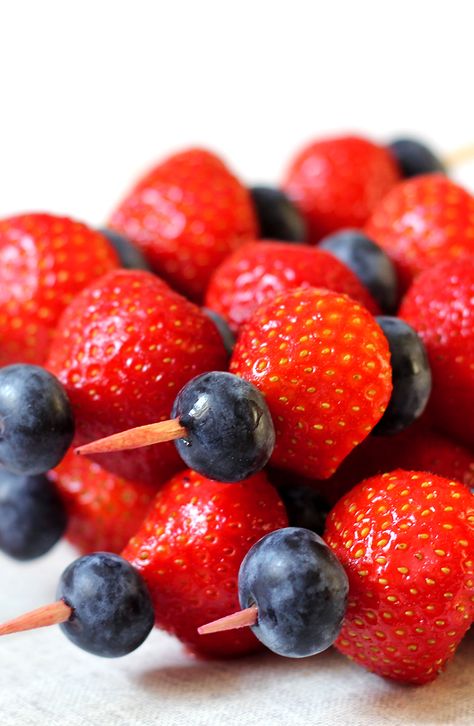 Get creative with fruit kabobs for your next party or event! Defrost your favorite Rader Farms fruit and stick them on skewer sticks! Skewer Sticks, Sliced Strawberries, Fruit Kabobs, Mango Chunks, Strawberries Blueberries, Frozen Fruit, Sweet Cherries, Frozen Party, Skewers