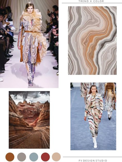 FV TREND X COLOR | SANDSTONE MARBLE - FALL 2019 Pale Blue Dot, Marble Falls, Ad Fashion, Spring Break Outfit, Print Inspiration, Marble Print, Color Stories, Fabric Pattern, Womens Fashion Trends