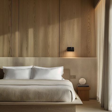 bedroom concepts #imagine #midnourney #bedroom #interiordesign #artificialintelligence #aiart Headboard With Nightstand Attached And Recessed Lighhting, Built Ins, Ambient Lighting, Bedroom, Interior Design