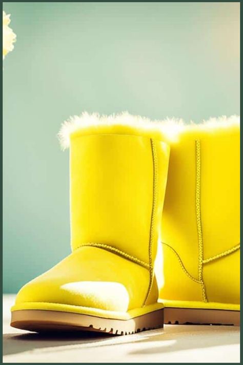 Add a burst of sunshine to your look with Yellow Uggs! Discover playful and comfy styles to rejuvenate your casual and home outfits. Yellow Uggs, Ugg Neumel Boots, Ugg Mini Boots, Ugg Accessories, Vionic Sandals, Ugg Sandals, Ugg Slides, Ugg Neumel, Keen Sandals