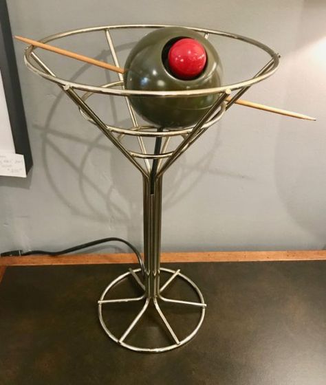 David Krys Martini Lamp, Martini Lamp, Thrift Manifestation, Martini Table, 70s House, Apartment View, Cute Bedroom Ideas, Room Renovation, Vintage Lamps