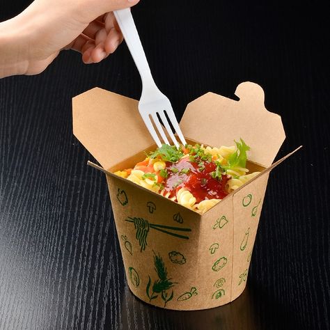 Round Kraft Paper Noodle Box - Buy Paper Noodle Box, Noodle Box Product on Food Packaging - Shanghai SUNKEA Packaging Co., Ltd. Food Delivery Packaging, Chinese Takeout Box, Pasta Box, Takeaway Packaging, Rice Box, Food Box Packaging, Food Boxes, Food Pack, Box Mockup