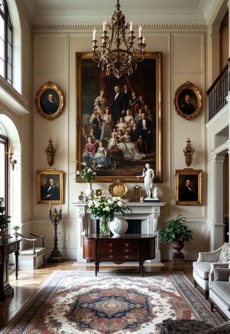 Old Money Living Room Estate Home Interior, Old Money House Interior, Old English Living Room, Old Money Homes, Old Money Living Room, Classic English Interiors, Old Money Home Decor, Old Money Interior Design, English Cottage Interiors