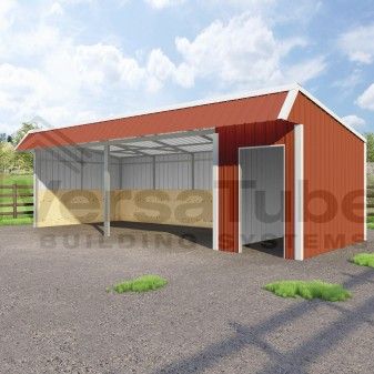 Single Slope Loafing Shed - 12 x 30 x 10/8 Tractor Shed Ideas, Pasture Shelter, Slope Design, Metal Building Designs, Loafing Shed, Cheap Sheds, Deep Storage, Farm Shed, Horse Barn Plans