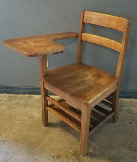 Antique School Desk: Identification & Value Guide Vintage Wood School Desk, Wooden School Desk, Wood Wardrobe Design, Antique School Desk, John Proctor, Teacher Chairs, Old School Desks, Vintage School Desk, Wood School