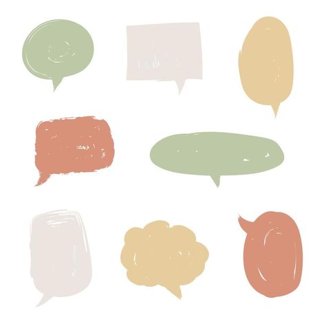 collection set of blank speech bubble balloon, think, speak, talk, text box, banner, flat, design, vector illustration Text Box Illustration, Free Speech Illustration, Talking Bubble Design, Speech Bubble Aesthetic, Speaking Illustration, Talking Illustration, Cute Speech Bubble, Speech Bubble Illustration, Text Message Bubble