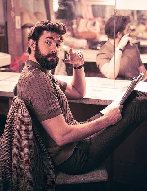 John Krasinski, Clipboard, Famous Faces, Man Crush, Hottest Celebrities, Bearded Men, Modern Luxury, Celebrity Crush, Favorite Celebrities