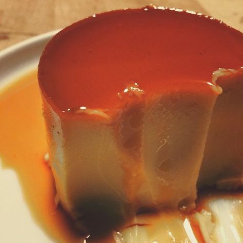 AsianInAmericaLecheFlanInSousVideSlicedTimPhoto Filipino Leche Flan, Sous Vide Dessert, Dinner Pictures, Bbq Competition, Prime Ribs, Caramel Custard, Fun Dessert, Custard Desserts, Flan Recipe