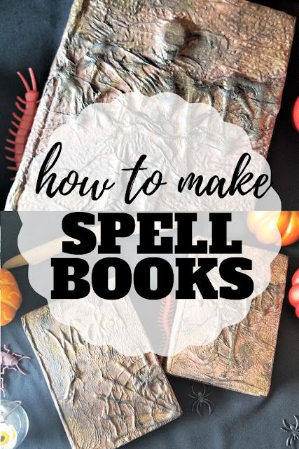 Books For Halloween, Simple Halloween Decor, Diy Halloween Crafts, Halloween Spell Book, Halloween Spells, Spell Books, Festa Harry Potter, Creepy Halloween Decorations, Manualidades Halloween