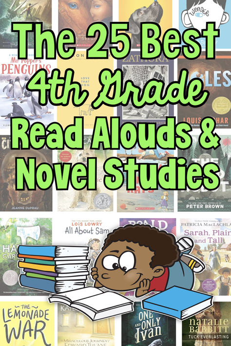 As a 30 year veteran 4th grade teacher, I have learned the value of engaging your students with compelling stories that not only capture their imaginations but also teach valuable lessons. Here’s a list of 25 beloved books that both students and teachers love, complete with short summaries and reasons why they make excellent novel studies or at least additions to your classroom library. 4th Grade Chapter Books, 4th Grade Novel Studies, 4th Grade Read Alouds, 4th Grade Book List, Books For 4th Graders, 4th Grade Books, Reading Mini Lessons, 4th Grade Teacher, Teaching 5th Grade