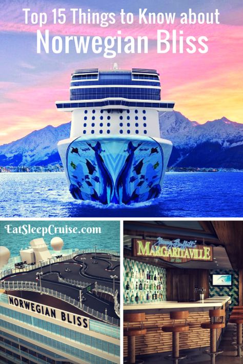 Top 15 Things to Know About Norwegian Bliss #cruise #cruiseship #CruiseNorwegian Norwegian Bliss, Cruise Ships Interior, Cruise Checklist, Cruise Secrets, Royal Caribbean Cruise Lines, Cruise Kids, Cruise Pictures, Cruise Essentials, Panama Travel