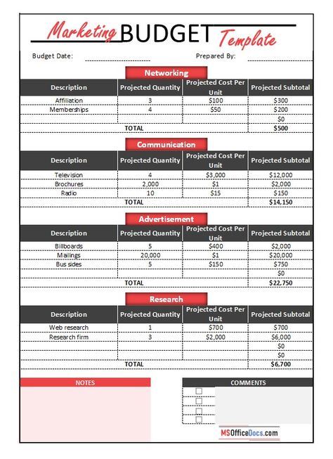 Are you looking for a professional and predesigned MARKETING BUDGT TEMPLATE? This budget sheet is created to help beginners and professionals to prepare a well-organized marketing budget within a few tweaks. Further, it is a printable and editable budget tracker to keep an eye on your finances that are spending to promote the product to boost sales. monthly budget template, monthly budget template simple, excel budget template, excel budget spreadsheet, budget template excel. Marketing Budget Template, Deposit Slip, Spreadsheet Budget, Excel Budget Spreadsheet, Office Documents, Budget Template Free, Budget Sheet, Budget Templates, Excel Budget Template