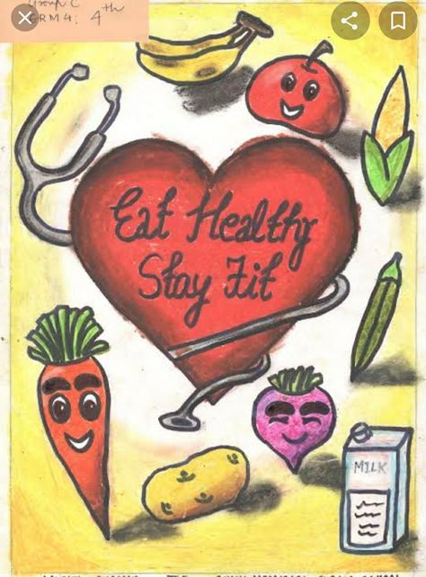 Good Health And Well Being Poster, Well Being Poster, Slogan About Health, Save Food Poster, Healthy Food Slogans, Good Health And Well Being, Healthy Eating Posters, Health Slogans, Diseases Pictures