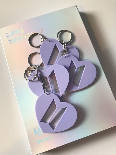 Bts Bag, Army Crafts, Bts Bracelet, Violet Colour, Army Accessories, Bts Logo, Army Room Decor, Bts Clothing, Parma Violets