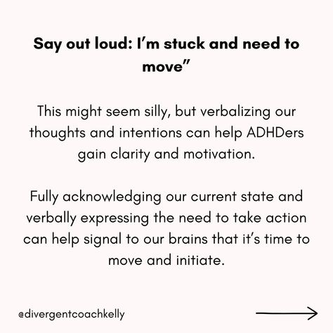 If you're feeling stuck, these strategies can help. The mini task boosts work the best for me. But not all strategies will work for all people, and some strategies will work great one day but not work at all the next. That's why it's helpful to have a bunch of different tools you can pull from when you're suffering from ADHD paralysis. . . . . . . #adhd #audhd #neurodivergent #adhdawareness #adhdmemes #adhdwomen #adhdsupport #adhdbrain Task Paralysis Tips, Add Paralysis, Task Initiation Strategies, Task Paralysis, Health Binder, His Wedding Ring, Organization Goals, Counseling Activities, Something To Remember