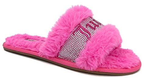 Slip On Slippers, Silver Bling, Slide Slippers, Faux Fur Slippers, Pink Faux Fur, Slides Women, Couture Designers, Gorgeous Shoes, Womens Slides