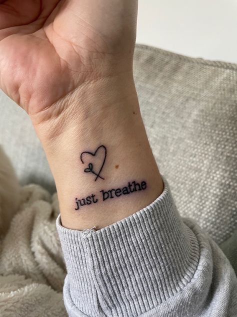 Endo Warrior Tattoo, Therapy Tattoo, Tattoo Future, Breathe Tattoos, Just Breathe Tattoo, Tattoos Inspo, Awareness Tattoo, Feminine Tattoo Sleeves, Health Tattoo