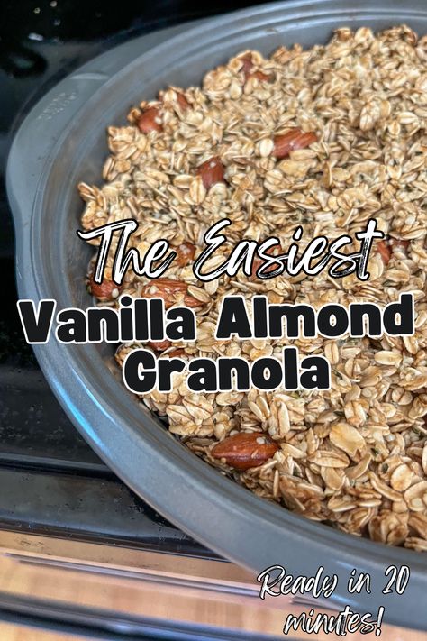 Get ready for a taste sensation with our Almond Vanilla Granola Recipe! 😋 This healthy and delicious granola is made with just a few simple ingredients and can be whipped up in no time. Perfect for topping your yogurt in the morning or snacking on all day long. You don't want to miss out on this tasty treat! 🍌 Click to check out the recipe! Vanilla Granola Recipe, Vanilla Almond Granola, Vanilla Granola, Easy Granola Recipe, Pinterest Food, Easy Granola, Best Granola, Almond Granola, Granola Recipe