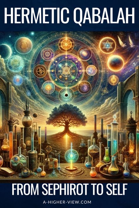 Hermetic Qabalah intertwines various esoteric disciplines such as alchemy, astrology, and theurgy.  At the heart of Hermetic Qabalah lies the Tree of Life, which represents the cosmic order and the pathway to spiritual enlightenment.  With its complex system of Sephirot (spheres) and paths, it provides a framework for understanding the relationship between the divine and the mundane.  #hermetic #qabalah #kabbalah #treeoflife #sephiroth #jewishmysticism Hermetic Qabalah, Hermetic Principles, Jewish Mysticism, Structure Of The Universe, Card Meanings, Spiritual Work, Sacred Geometry Tattoo, Geometry Tattoo, Art Spiritual