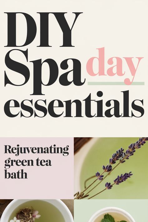 Master these DIY self care recipes for endless spa days at home! Natural treatments that work better than expensive products. Click to learn more! __ Spa Night Essentials, Relaxing Bath Ideas, Spa Day Essentials, Self Care Recipes, Beauty Treatments Spa, Homemade Facial Scrub, Green Tea Bath, Home Spa Ideas, Diy Spa Treatments