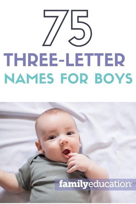 Looking for a short but sweet name for your baby boy? We have the ultimate list of three letter boy names, many which are trending in 2020. #babyboy #boynames #familyeducation Three Letter Names, 3 Letter Names, Short Names For Boys, Classic Boy Names, Short Boy Names, Royal Names, Letter Names, Biblical Names, Gender Neutral Names