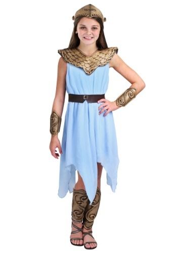 Athena Kids Costume for Girls#Kids, #Athena, #Girls Roman Goddess Costume, Goddess Costumes, Athena Costume, Greek God Costume, Goddess Halloween Costume, Goddess Halloween, Athena Dresses, Blue Chiffon Dresses, Kids Costumes Girls