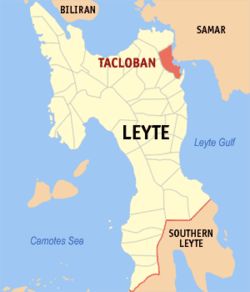 Map of Eastern Visayas with Tacloban highlighted Wikipedia Logo, Eastern Visayas, Tacloban City, Regions Of The Philippines, Tacloban, Philippine News, Infant Boy, Leyte, The Division