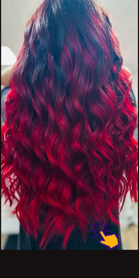 Balayage With Highlights, Red Hair Ombre, Halo Hair Color, Red Halo Hair, Red Hair Balayage, Halo Hair Colors, Hair Color With Bangs, Red Hair Streaks, Red Hair Styles