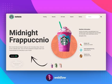 Webflow Starbucks Landing page design | Custom Product slider by Dishan TD on Dribbble Freelancer Profile, Ui Design Trends, Slider Design, Photographer Website, Competitive Analysis, E Commerce Website, Custom Website Design, Security Tips, Website Redesign