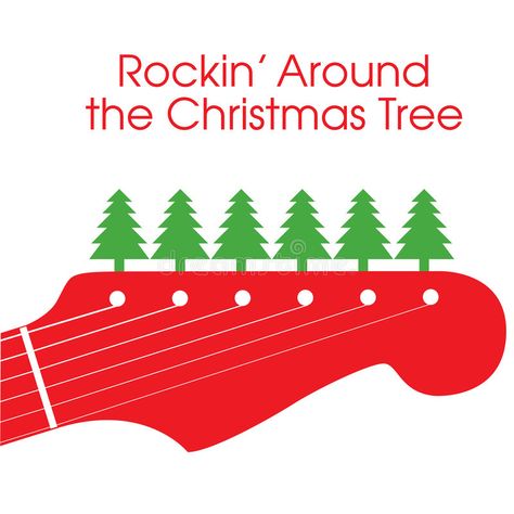 Christmas Guitar, Rockin Around The Christmas Tree, Music Christmas, Christmas Program, Christmas Jingles, Vector Christmas, Christmas Signs Wood, Christmas Tree Cards, Christmas Backdrops