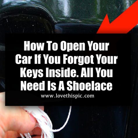 Locked Keys In Car, Locked Keys In Car Hack, Unlock Car Door, Random Hacks, Car Life Hacks, Car Kits, Inside The Car, Car Tips, Cleaning Car Interior