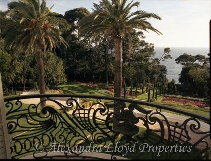 WOW! Villa Rocabella, Cap Brun. Belle époque villa on the water - Rental ref. ST87 Villa Rocabella, Cote D’azur, St Tropez, Belle Epoque, Historic Homes, Park Bench, Wrought Iron, Living Area, For Rent