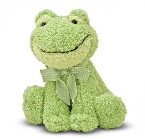 Stuffed Animal Frog, Frog Stuffed Animal, Frog Plush, Toy Barn, Melissa And Doug, Kawaii Plushies, Frog And Toad, Cute Stuffed Animals, Cute Frogs